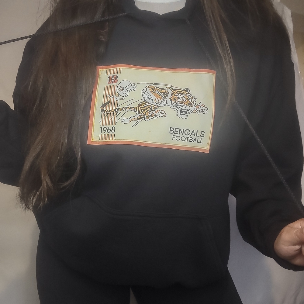 Old School Cincinnati Bengals Hoodie